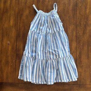 Old Navy Blue and White Striped Dress 3T. Boho. Flowing